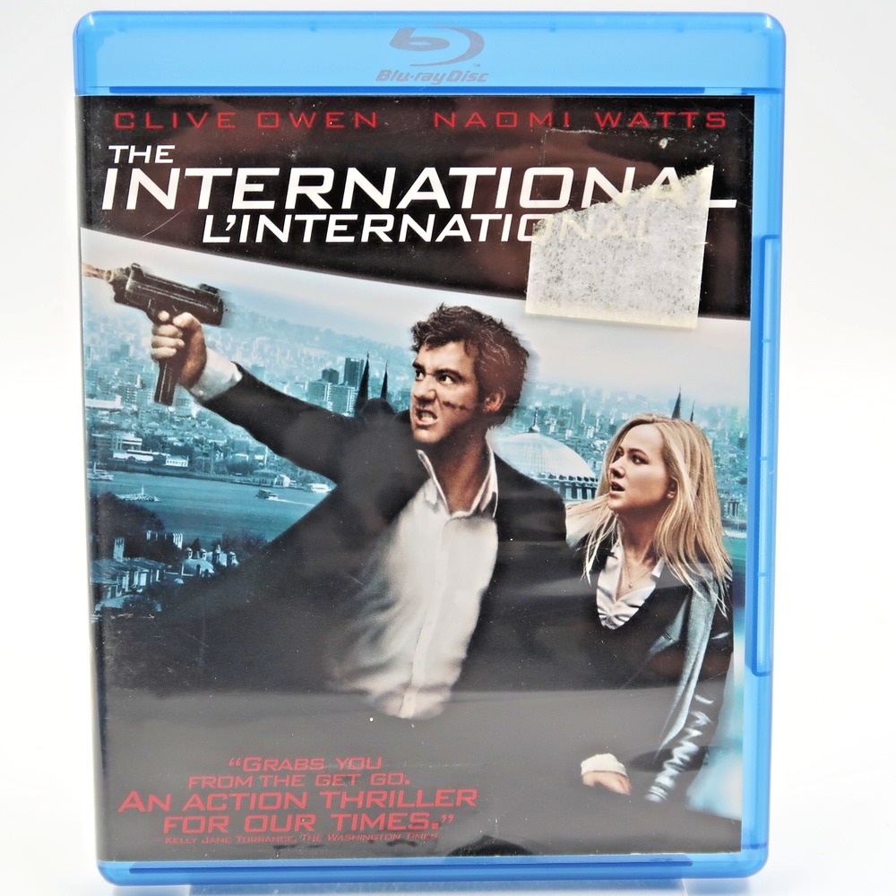 The International Blu-ray Clive Owen Naomi Watts 2009 Action Thriller Movie